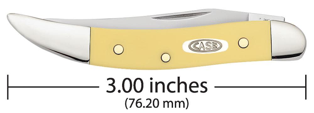 Case Knives Yellow Synthetic Smooth Small Texas Toothpick