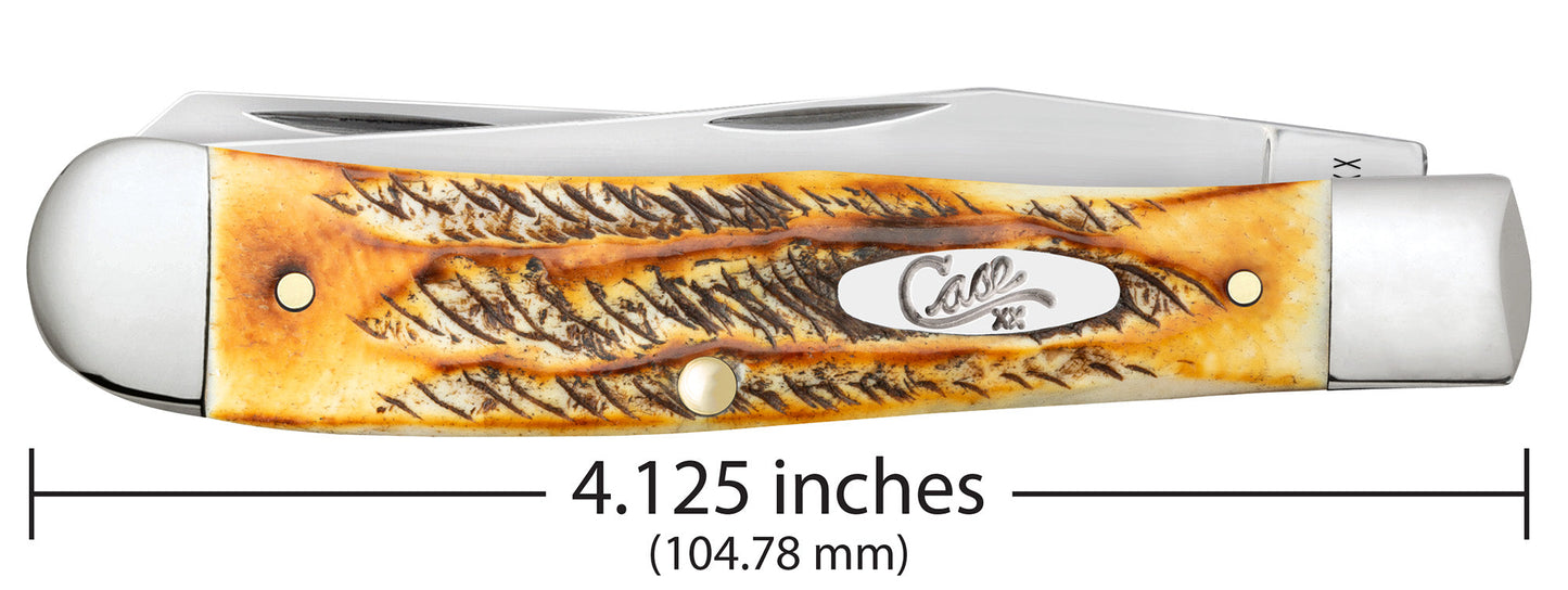 Case Knives Case 6.5 BoneStag® Trapper with Pocket Clip