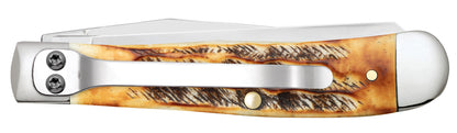 Case Knives Case 6.5 BoneStag® Trapper with Pocket Clip