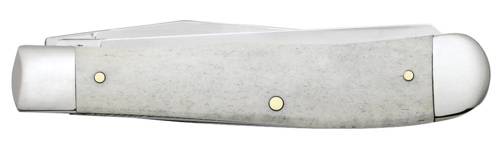 Case Knives Religious Sayings Psalm 23 Smooth Natural Bone Trapper Knife
