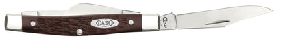 Case Knives Brown Synthetic Medium Stockman Knife with Sloped Bolster
