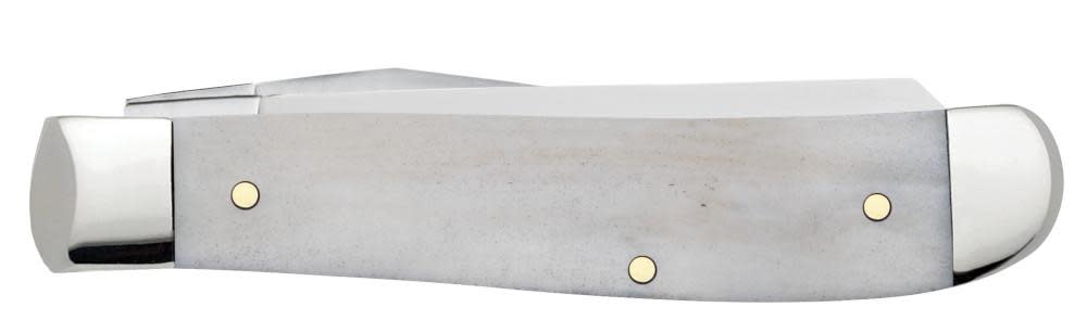 Case Knives Religious Sayings Natural Bone Mini Trapper Knife