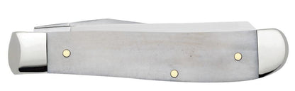 Case Knives Religious Sayings Natural Bone Mini Trapper Knife
