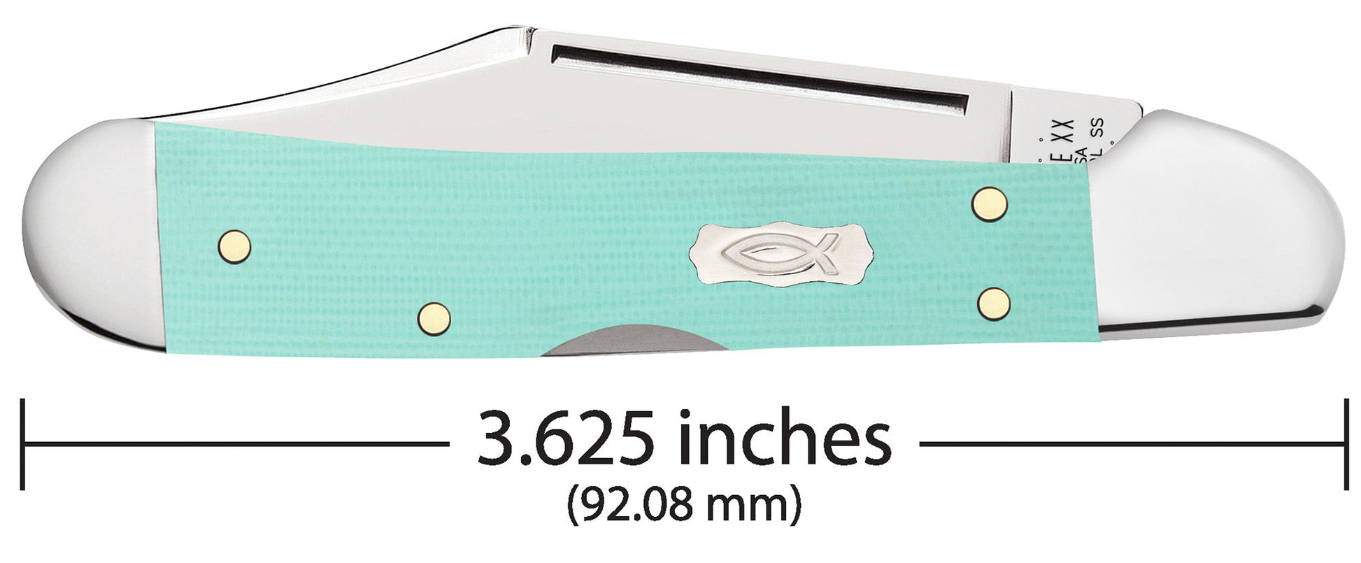 Case Knives Smooth Seafoam Green G-10 Mini CopperLock®