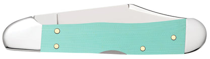 Case Knives Smooth Seafoam Green G-10 Mini CopperLock®