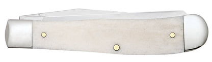 Case Knives Sportsman Series Deer Embellished Smooth Natural Bone Trapper