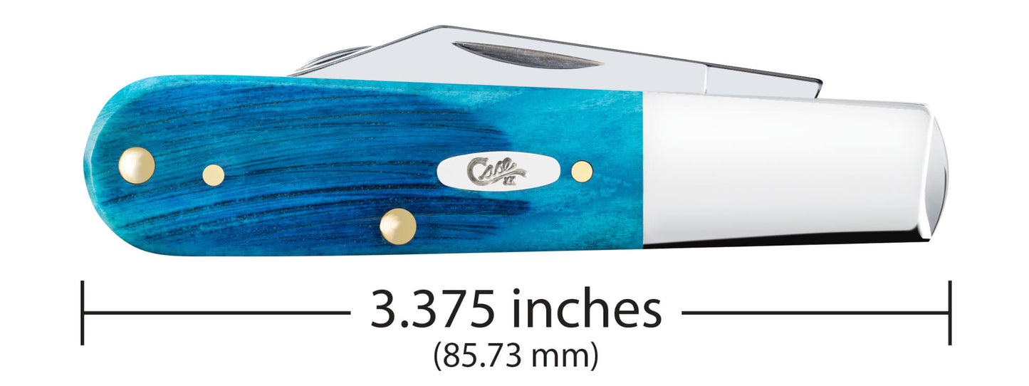 Case Knives Sawcut Jig Caribbean Blue Bone Barlow