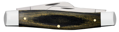 Case Knives Smooth Black & Green Micarta® Large Stockman