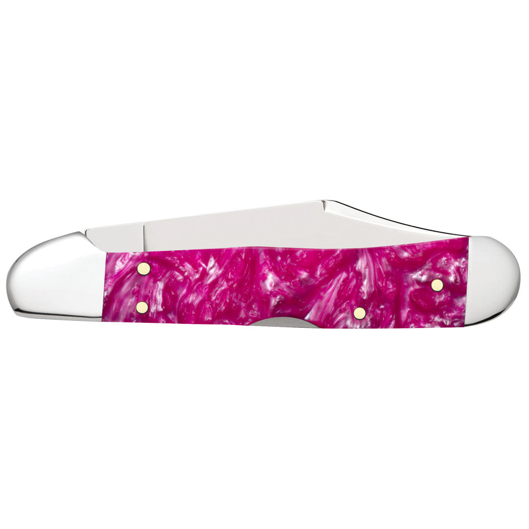 Case Knives Smooth Pink Crackle Kirinite® Mini Copperlock®