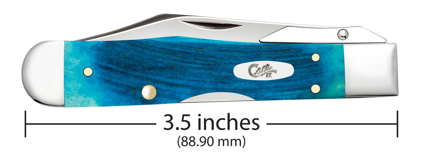 Case Knives Sawcut Jigged Caribbean Blue Bone Cheetah® Cub