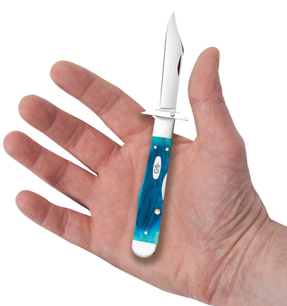 Case Knives Sawcut Jigged Caribbean Blue Bone Cheetah® Cub