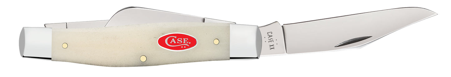 Case Knives Smooth Natural Bone Large Stockman