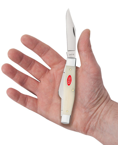 Case Knives Smooth Natural Bone Large Stockman