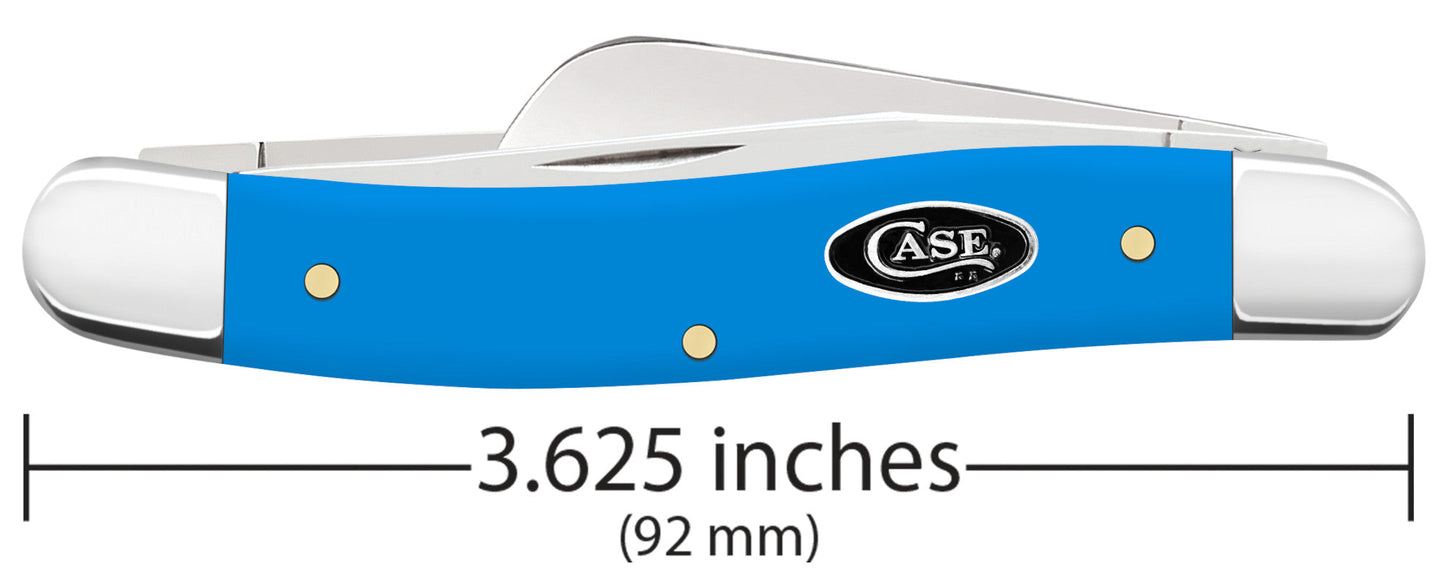 Case Knives Smooth Light Blue Synthetic Medium Stockman