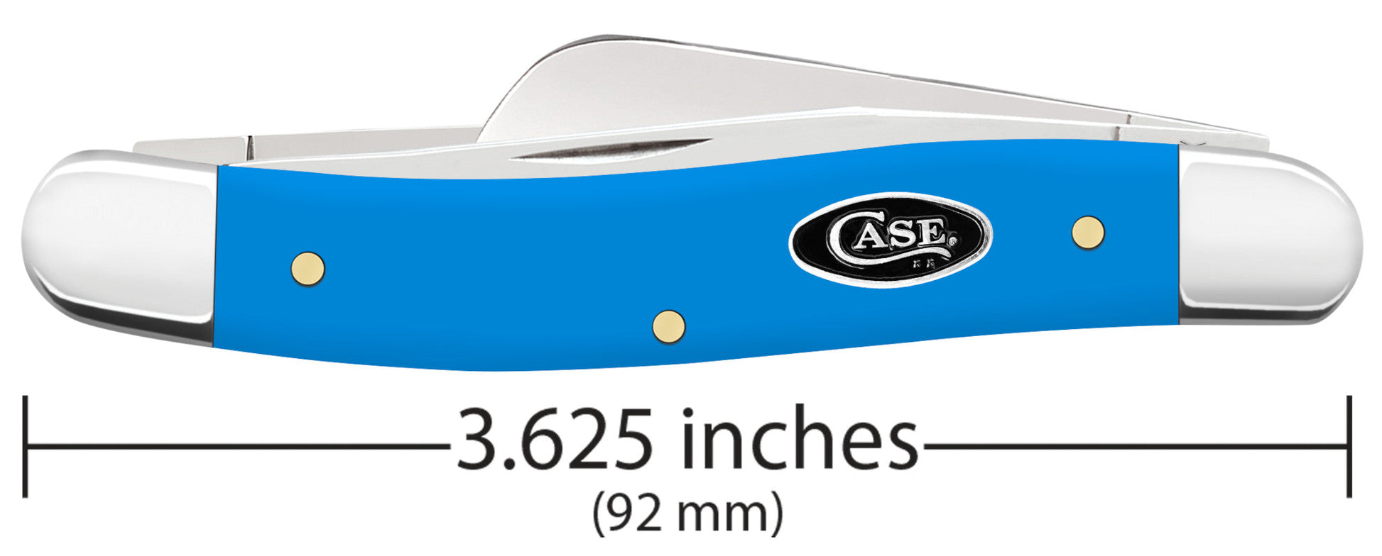 Case Knives Smooth Light Blue Synthetic Medium Stockman