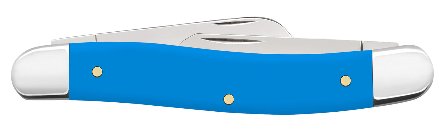Case Knives Smooth Light Blue Synthetic Medium Stockman