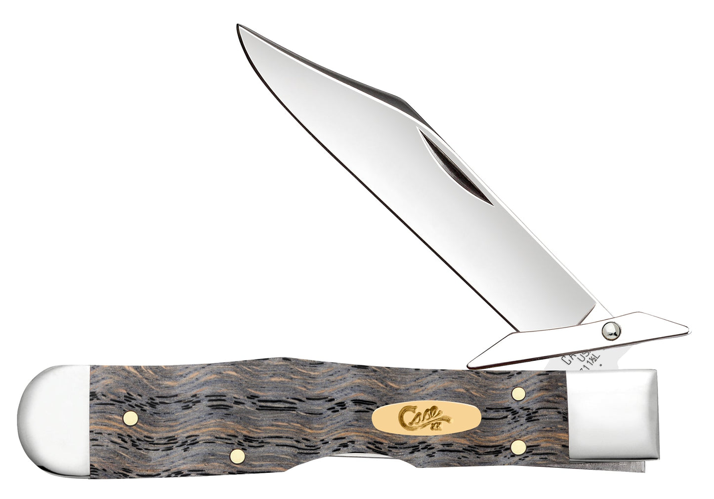 Case Knives Smooth Black Curly Oak Wood Cheetah® Cub