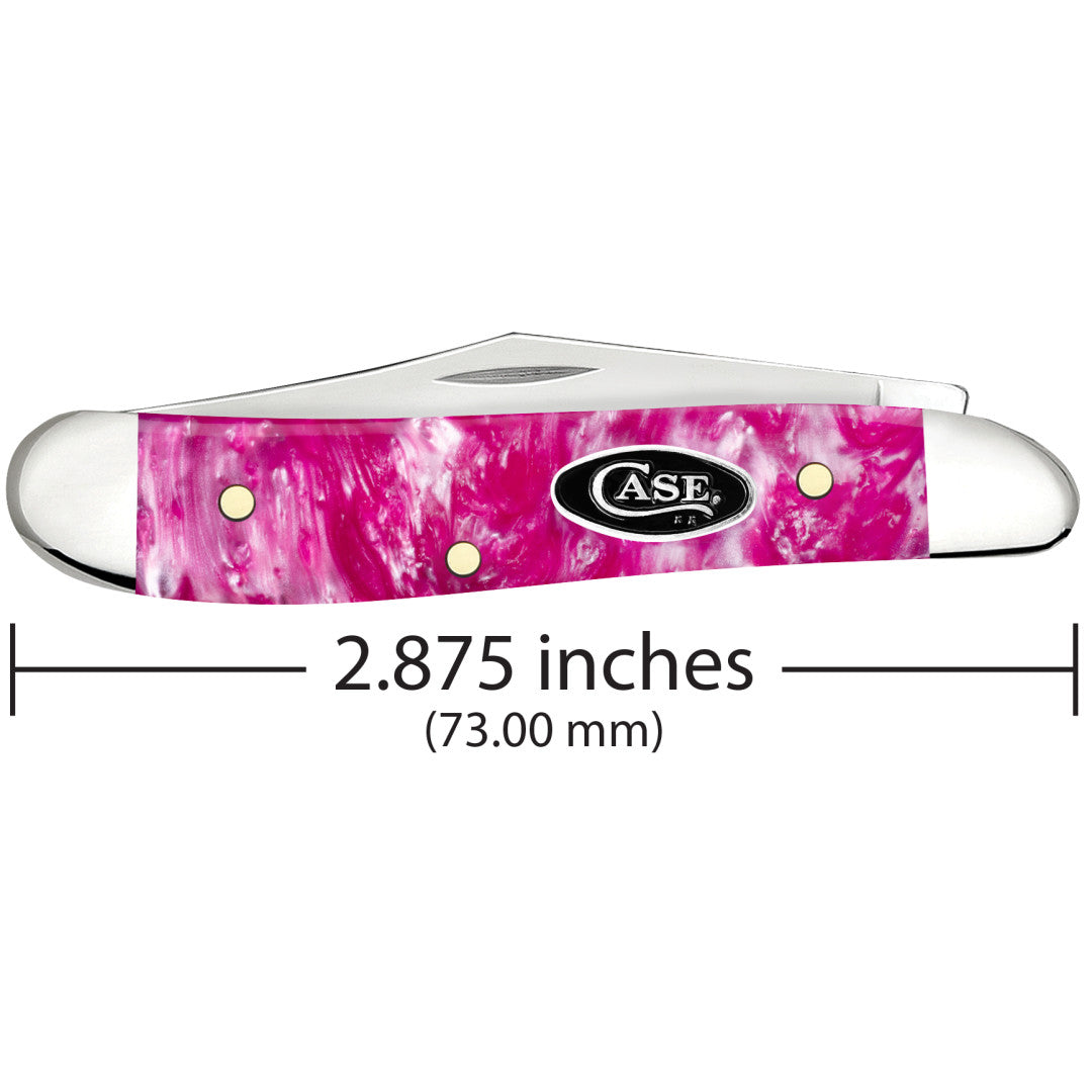 Case Knives Smooth Pink Crackle Kirinite® Peanut