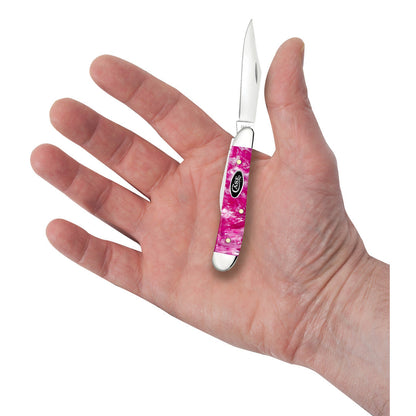 Case Knives Smooth Pink Crackle Kirinite® Peanut