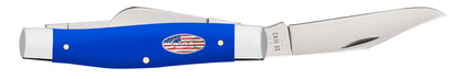 Case Knives Royal Blue Synthetic Smooth Large Stockman