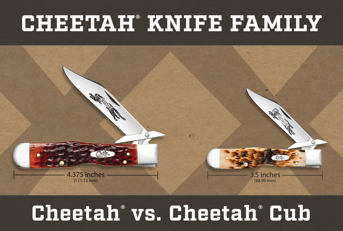 Case Knives Smooth Abalone Cheetah® Cub